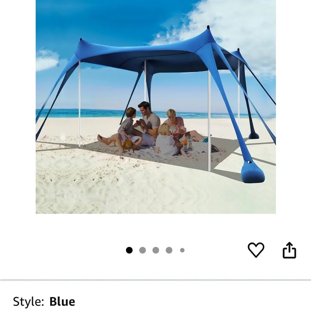 Blue Beach Shade Canopy Tent
